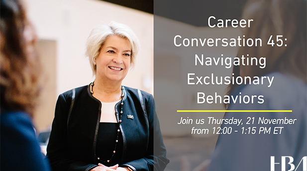 Career Conversation 45: Navigating Exclusionary Behaviors graphic