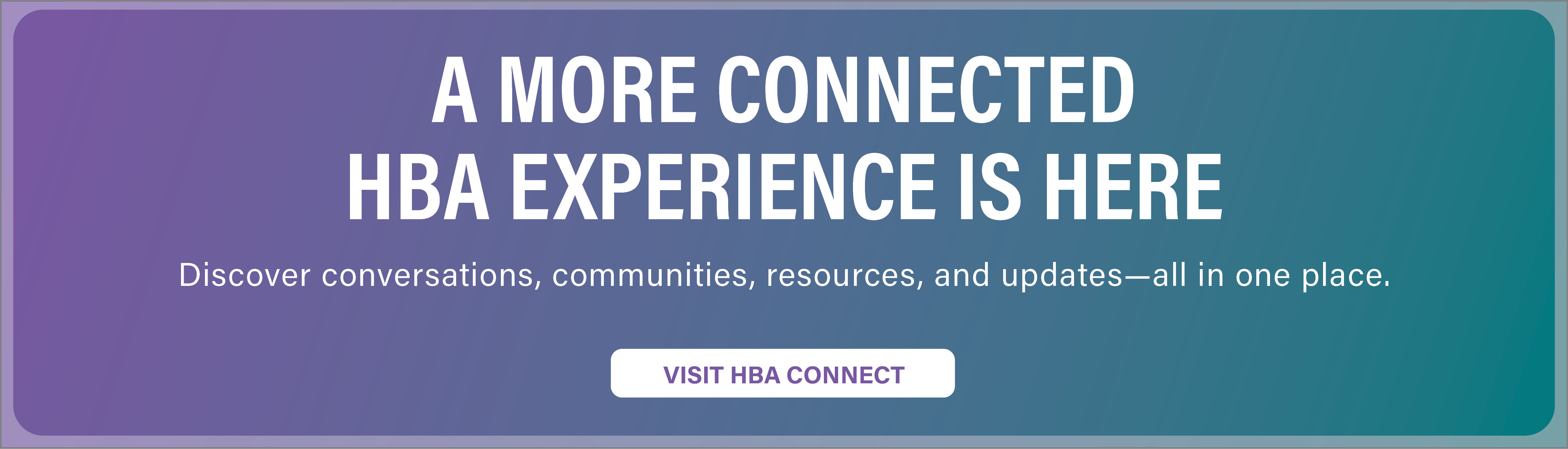 HBA Connect Banner