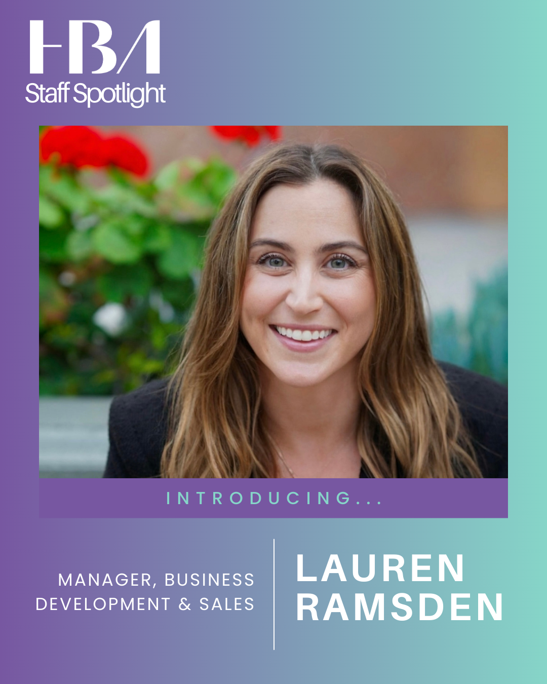 Lauren Ramsden Staff Spotlight Graphic