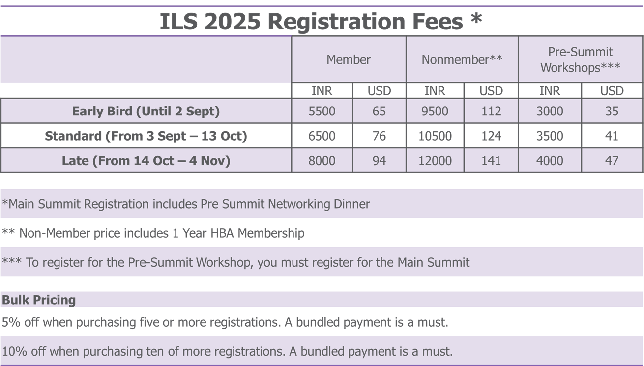 ILS 2025 Registration Fees
