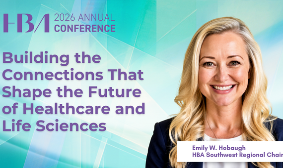 Teaser graphic for a Thought Leadership piece for the 2026 HBA Annual Conference by Emily Hobaugh.